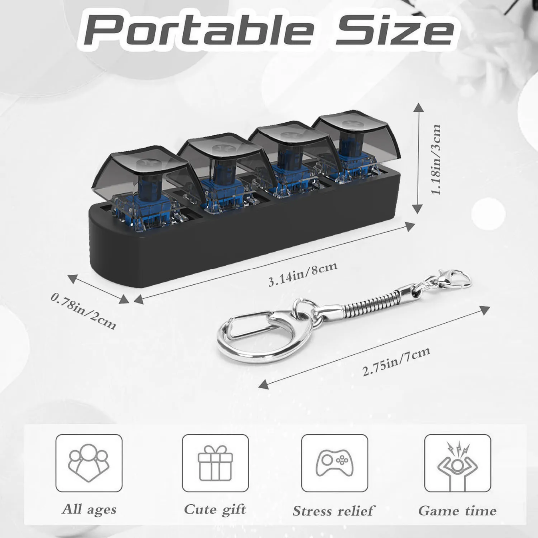 Llavero Teclado Anti Estrés